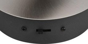 LED стенна лампа в черен и сребрист цвят Orbit – Trio Select