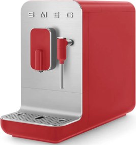 Еспресо машина SMEG Collezione BCC02RDMEU, 1350 W, 19 bar, 1.4 л, 8 функции, Вградена мелачка, Дюза за пара, Червен