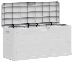 45686 vidaXL Градинска кутия за съхранение, 280 л, светлосива