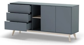 Скрин сиво-зелен 165x80x40 cm Pisco – Marckeric