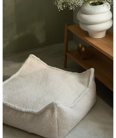 Кремав детски пуф от букле Square – Wigiwama