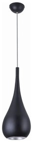 MAXLIGHT P0233 - Пендел DROP 1xE27/40W/230V Ø 20 см черен