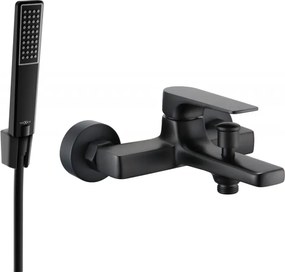 Mexen Lynx R72 батерия за вана с душ комплект, черна - 74593R72-70