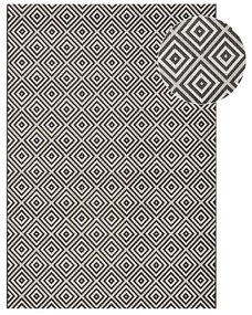 Черно-бял килим на открито , 160 x 230 cm Karo - NORTHRUGS