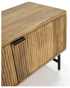 Маса за телевизор от масивно манго в естествен цвят 145x50x40 cm Mundra – MOME