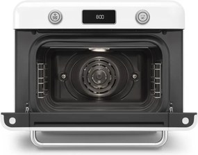 Мини фурна с комбинирана пара Smeg COF01WHEU, 1800 W, 10 функции, LCD дисплей, 40-230C, Бяла