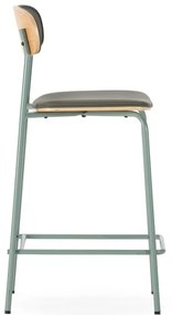 Тъмнозелени тапицирани бар столове в комплект 2 бр. (височина на седалката 65,5 cm) Saula – Marckeric