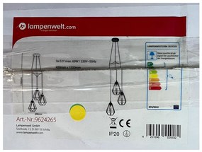 Lampenwelt - Пендел ELDA 3xE27/60W/230V