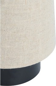 Бежова метална настолна лампа с текстилен абажур (височина 42 cm) Howie – Light &amp; Living