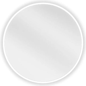 Mexen Loft кръгло огледало за баня 30 см, бяла рамка - 9850-030-030-000-20