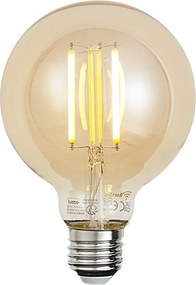 Смарт E27 димируема LED крушка G95 златна 7W 806 lm 1800-6500K