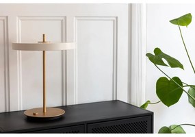 Бяла LED настолна лампа с възможност за димиране и метален абажур (височина 41,5 cm) Asteria Table - UMAGE