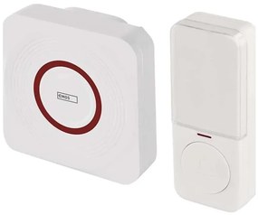 Безжичен звънец за контакт GoSmart 230V + 1xCR2032 бял Wi-Fi