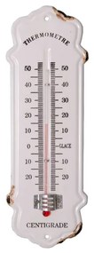 Класически бял стенен термометър - Antic Line