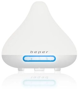 Арома дифузер Beper 70.402, 15.6 W, 140 мл, 2 нива, LED светлина, 7 цвята, Бял