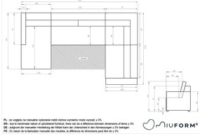 Бежов разтегателен модулен ъглов диван с място за съхранение (десен ъгъл) Lulu – Miuform