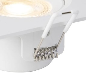 Комплект от 3 вградени прожектора бели с LED 3-степенна димиране - Miu