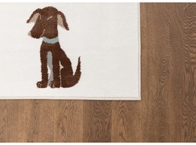 Детски килим в цвят слонова кост 80x150 cm Dogsie Pearl – FD