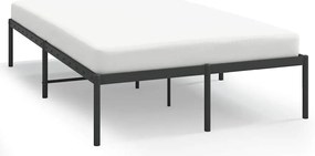 350844 vidaXL Метална рамка за легло, черна, 120x200 см