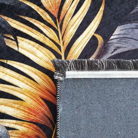 Модерен килим с шарка на листа Ширина: 80 см | Дължина: 150 см