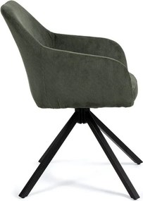 Зелен тапициран трапезен стол Lunio – Bonami Essentials