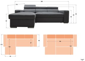 Разтегателен ъглов диван Нави Extra