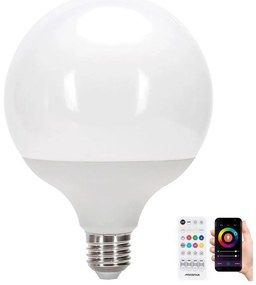 LED RGBW димируема крушка MESH G120 E27/18W/230V 6500K + дистанционно - Aigostar