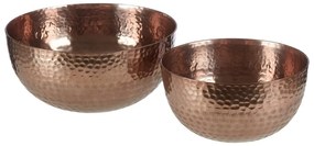 Метални купи за сервиране в комплект от 2 бр. в меден цвят ø 26 cm Solis – Premier Housewares