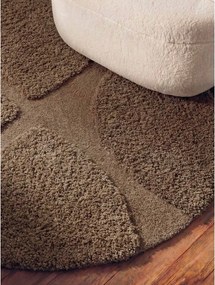 Кафяв ръчно изработен кръгъл килим ø 160 cm Lambeth Jasper – Ted Baker