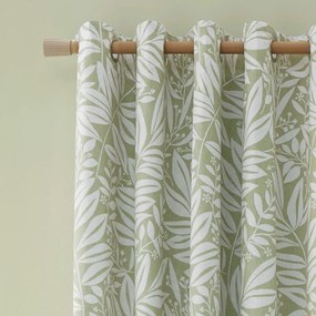 Зелени пердета в комплект от 2 бр. 168x229 cm Sorrel Leaves – Catherine Lansfield