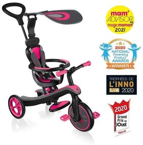 Детска триколка 4 в 1 Globber Trike Explorer, розова