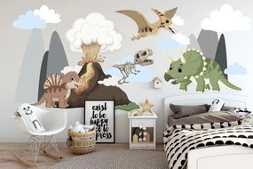 Стикер за стена за деца фантастичен свят на динозаврите 150 x 300 cm
