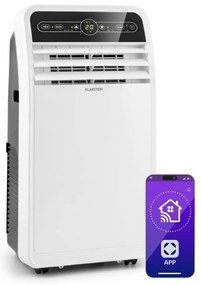 Klarstein Metrobreeze New York Smart 7k, мобилен климатик, 7000 BTU / 2,1 kW, енергиен клас А, дистанционно управление