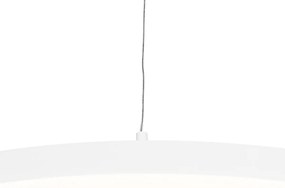 Дизайнерски висящ аплик бял 60 см с LED 3-степенна димираща - Anello