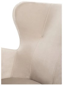 Бежово кадифено кресло Noemye – Bonami Selection