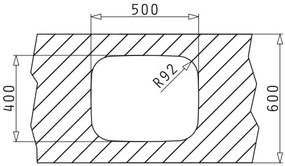 Измийте Pyramis IRIS 1B-50X40