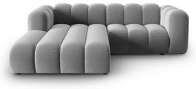 Светлосив ъглов диван (ляв ъгъл) Lupine – Micadoni Home