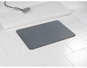 Сива диатомитена постелка за баня 60x39 cm Simi - Wenko