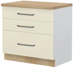 Подов шкаф Modena R-90-3F-White - Beige