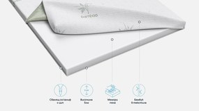Топ матрак Bamboo Deluxe от Sleepy 5 см