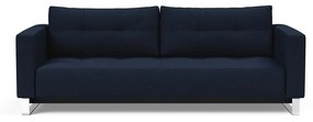 Тъмносин разтегателен диван Mixed Dance Blue, 115 x 230 cm Cassius - Innovation