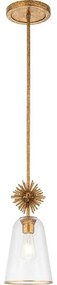 Quoizel STARING-MP-DG-CLEAR-Полилей STARING 1xE27/40W/230V Ø 18,4 cm златист/прозрачен