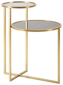 Кръгла масичка за кафе в златисто 40x50 cm - Mauro Ferretti