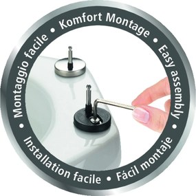 Тоалетна чиния с автоматично затваряне 38 x 44,5 см Menin – Wenko