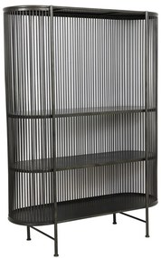 Черен метален висок скрин 119x161 cm Yinthe - Light &amp; Living