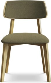 Зелен трапезен стол от масивна дървесина Niu – Makamii