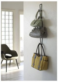 Черна закачалка за чанти с 6 куки Kanazawa Joint - YAMAZAKI