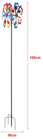 Winwheel Bindal wind chime от метал многоцветен []