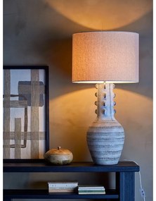 Светлосиня настолна лампа с текстилен абажур (височина 90 cm) Gadiela – Bloomingville