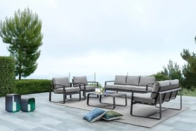 Сив алуминиев градински диван Merrigan – Bizzotto